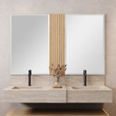 Ver imagem 6 de Bancada em Porcelanato 120cm com Cuba Esculpida Ripy Bege/Travertino Yescasa