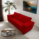 Ver imagem 2 de Sofá Santiago 2 Lugares Vermelho Simonetto - Meu Estofado Sofá 2 Lugares Santiago Sala, Quarto, Rece