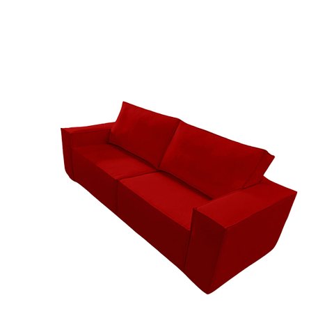 Sofá Santiago 2 Lugares Vermelho Simonetto - Meu Estofado Sofá 2 Lugares Santiago Sala, Quarto, Rece