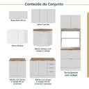 Ver imagem 4 de Cozinha Modulada 7 Peças 1 Tampo 3 Aéreos 3 Balcões e Torre Quente Ipanema CabeCasa MadeiraOriginals
