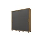 Ver imagem 3 de Guarda Roupa Casal Ripado com 2 Portas de Correr e 4 Gavetas Internas Monte Carlo Ii