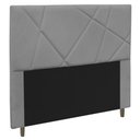 Ver imagem 1 de Cabeceira Cama Box Casal Queen Size Mali 160cm Cinza