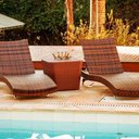 Ver imagem 6 de 3 Espreguiçadeiras Bona e Mesa Grécia com Balde em Alumínio para Piscina Trama Original