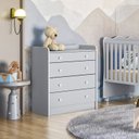 Ver imagem 1 de Cômoda de Bebê com Trocador Doce Sonho 2523