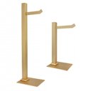 Ver imagem 1 de Kit de Banheiro 1 Papeleira de Chão 1 Porta Toalhas de Bancada Ducon Metais