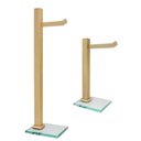 Ver imagem 1 de Kit de Banheiro 1 Papeleira de Chão 1 Porta Toalhas de Bancada Ducon Metais