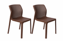 Ver imagem 1 de Kit 2 Cadeiras Laryssa Marrom Fendi