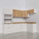 Ver imagem 6 de Cozinha Modulada 7 Peças 1 Tampo 3 Aéreos 3 Balcões e Torre Quente Ipanema CabeCasa MadeiraOriginals