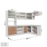 Cozinha Modulada 7 Peças 1 Tampo 3 Aéreos 3 Balcões e Torre Quente Ipanema CabeCasa MadeiraOriginals - 5