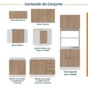 Ver imagem 4 de Cozinha Modulada 7 Peças 1 Tampo 3 Aéreos 3 Balcões e Torre Quente Ipanema CabeCasa MadeiraOriginals