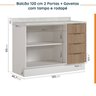 Cozinha Modulada 7 Peças 1 Tampo 3 Aéreos 3 Balcões e Torre Quente Ipanema CabeCasa MadeiraOriginals - 15