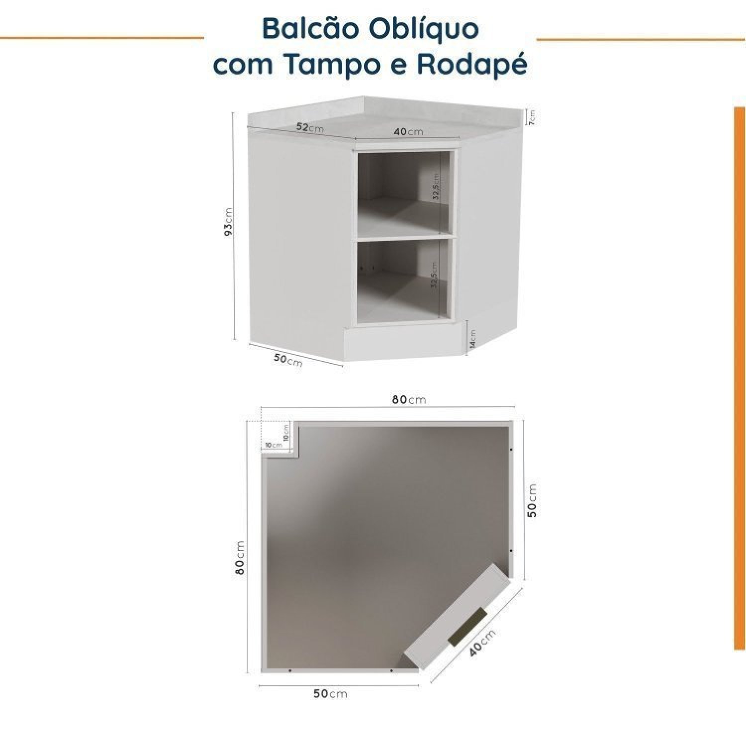 Cozinha Modulada 7 Peças com Tampo 3 Aéreos 3 Balcões e Torre Quente Ipanema Cabecasa Madeiramadeira - 17