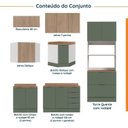 Ver imagem 4 de Cozinha Modulada 7 Peças 1 Tampo 3 Aéreos 3 Balcões e Torre Quente Ipanema CabeCasa MadeiraOriginals