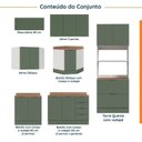 Ver imagem 4 de Cozinha Modulada 7 Peças 1 Tampo 3 Aéreos 3 Balcões e Torre Quente Ipanema CabeCasa MadeiraOriginals