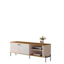 Ver imagem 2 de Rack para Tv 58 Polegadas Olaf Off White Nature Preto
