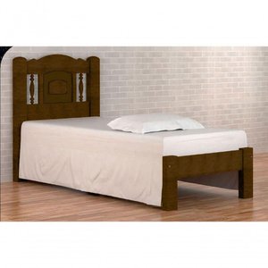 Cama Solteirão Atenas De Madeira Angelim Imbuia