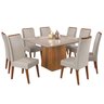 Mesa de Jantar Quadrada Monza com 8 Cadeiras Madeira Maciça Vegas - 2