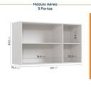 Ver mais imagens de Cozinha Planejada 2 Peças com Tampo 1 Aéreo 3 Portas e 1 Balcão Pia Ipanema CabeCasa MadeiraOriginals