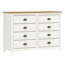 Ver imagem 3 de Cômoda 8 Gavetas Topázio 9102bf Branco Freijó Finestra