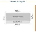 Ver imagem 2 de Cozinha Planejada 2 Peças com Tampo 1 Aéreo 3 Portas e 1 Balcão Pia Ipanema CabeCasa MadeiraOriginals