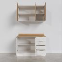 Ver mais imagens de Cozinha Modulada 2 Peças com Tampo 1 Aéreo 3 Portas e 1 Balcão Pia Ipanema CabeCasa MadeiraOriginals