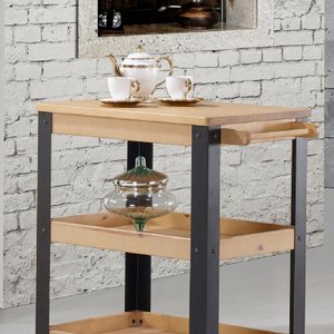 Mesa Lateral Menor com Rodízios Angus Carvalho