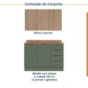 Ver imagem 4 de Cozinha Modulada 2 Peças com Tampo 1 Aéreo 3 Portas e 1 Balcão Pia Ipanema CabeCasa MadeiraOriginals