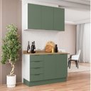 Ver imagem 2 de Cozinha Modulada 2 Peças com Tampo 1 Aéreo 3 Portas e 1 Balcão Pia Ipanema CabeCasa MadeiraOriginals