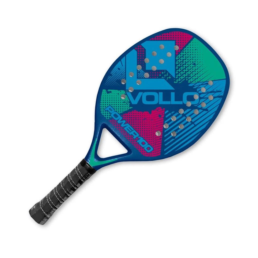 Raquete de Beach Tennis Power 100 Vollo - Azul - 3