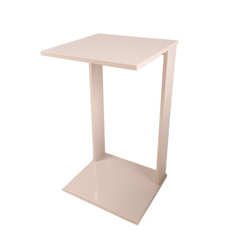 Mesa Lateral de Apoio Off White Quadrada para Salas Quartos Hall Consultórios Decorar Luxo