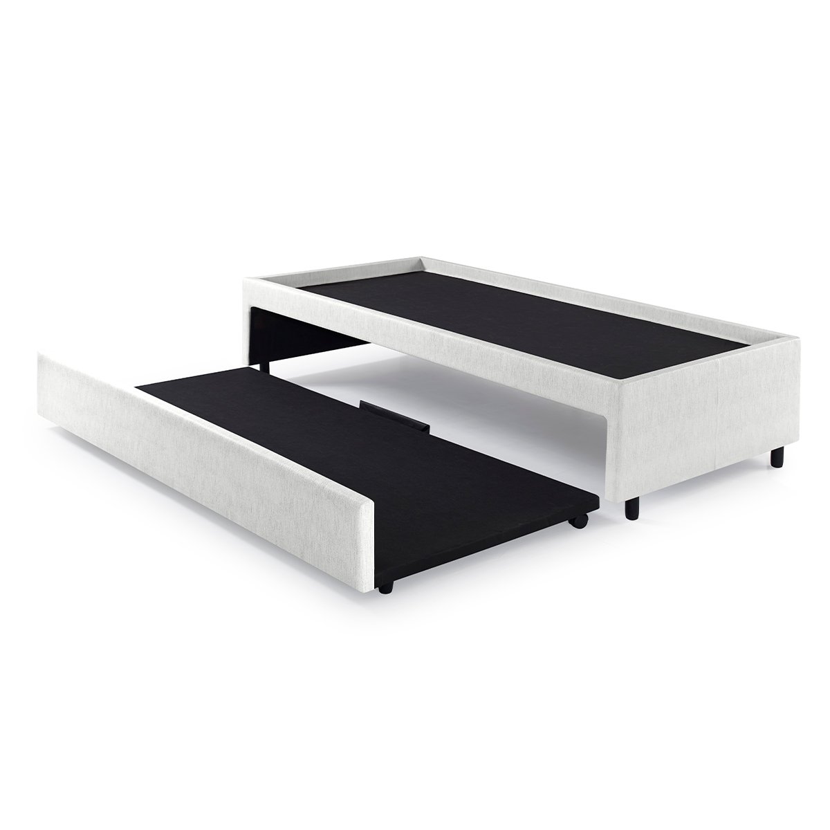 Bicama Box para Dois Colchões Solteiro 88x188 Corino Linho - 2