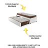 Bicama Box para Dois Colchões Solteiro 88x188 Corino Linho - 7