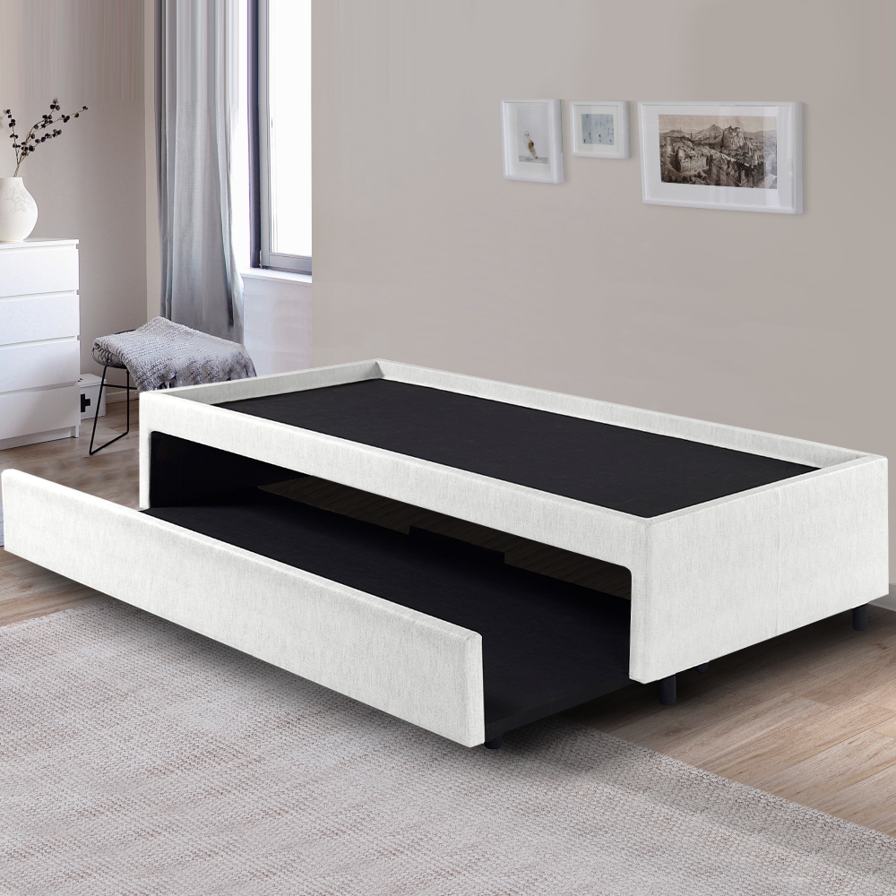 Bicama Box para Dois Colchões Solteiro 88x188 Corino Linho - 4