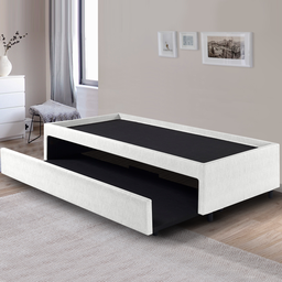 Bicama Box para Dois Colchões Solteiro 88x188 Corino Linho - 4