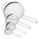Ver imagem 1 de Kit 4 Peneiras Coador Inox 12,16,20,24 Cm Polvilhar Escorrer