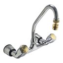 Ver imagem 1 de Misturador Parede Cozinha Deca Vogue Cromado com Dourado - 1258c53