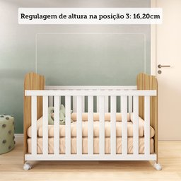Berço Americano 100% Mdf com Rodízios Mimo - 11