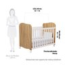 Berço Americano 100% MDF com Rodízios Mimo Espresso Móveis - 4