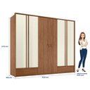 Ver imagem 6 de Guarda Roupa Democrata 06 Portas Andirá