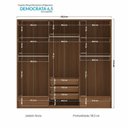 Ver imagem 4 de Guarda-roupa Democrata 06 Pts com Espelho