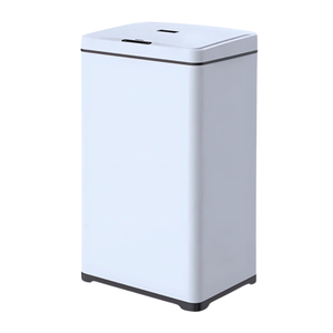 [ a - M ] Lixeira Automática Retangular 50 Litros com Sensor Branca