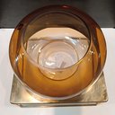 Ver imagem 6 de Vaso Decorativo Enfeite Casa Home&Co com Suporte Metal Vidro 23x27x27cm Âmbar