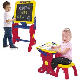 Mesa e Lousa Educativa - 2 em 1 - Estúdio de Arte - Play-Doh - Fun - 1