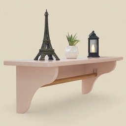 Prateleira Porta Fraldas com Varão Quarto Bebê Mdf Reforçado - 3