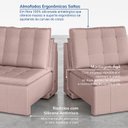 Ver mais imagens de Sofá Cama Retrátil e Reclinável 3 Lugares 260cm Veludo com Molas Palmeira CabeCasa MadeiraOriginals