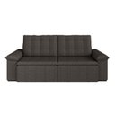 Ver imagem 7 de Sofá Cama Retrátil e Reclinável 3 Lugares 260cm Linho com Molas Palmeira CabeCasa MadeiraOriginals g