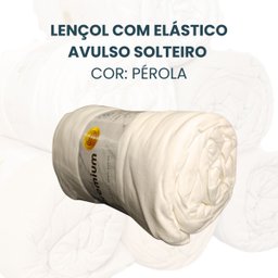 Lençol Avulso Solteiro de Malha Vivaldi Premium Sul Brasil:pérola - 2