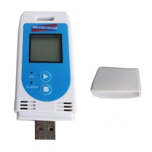 Datalogger Digital Medição Temperatura Umidade Faixa 0% a 100% U.R Alarme Usb Ht-900 Portátil