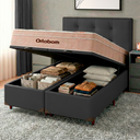 Ver imagem 5 de Kit Cama Box Bau + Cabeceira + Colchão Queen Molas Ensacadas - Airtech - Ortobom