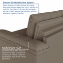 Ver imagem 6 de Sofá Cama Retrátil e Reclinável 3 Lugares 260cm Veludo com Molas Palmeira CabeCasa MadeiraOriginals